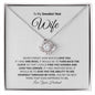 To My Smokin' Hot Wife | Never Forget How Much I Love You - Love Knot Necklace