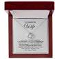 To My Smokin' Hot Wife | Never Forget How Much I Love You - Love Knot Necklace
