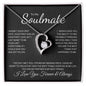 To My Soulmate | I Love You, Forever & Always - Forever Love Necklace