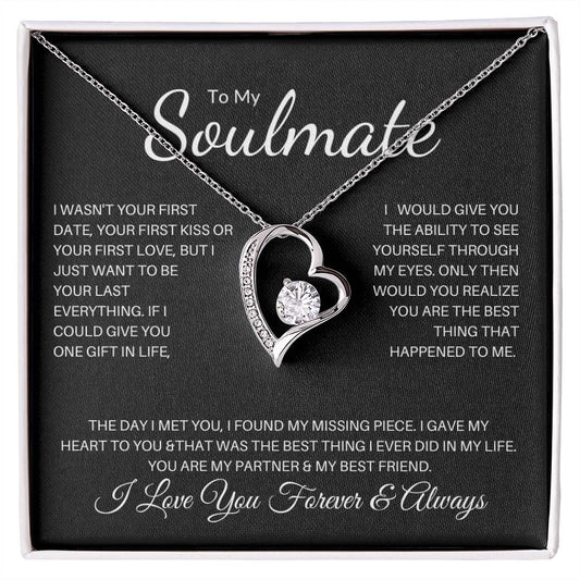 To My Soulmate | I Love You, Forever & Always - Forever Love Necklace